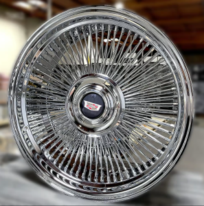 20×9 Wire Wheels Bolt On 5×127 +0 ET, 78.1 CB Chrome – One Rim