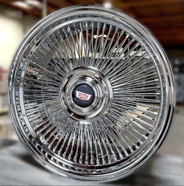 20×9 Wire Wheels Bolt On 5×127 +0 ET, 78.1 CB Chrome – One Rim