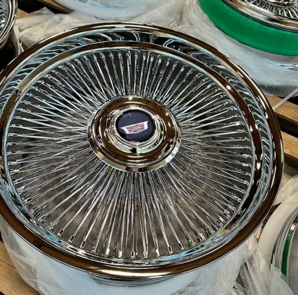 20×9 Wire Wheels Bolt On 5×127 +0 ET, 78.1 CB Chrome – One Rim