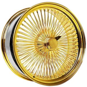 20X8 Standard 150 Spoke All Gold Wire Wheels – Single