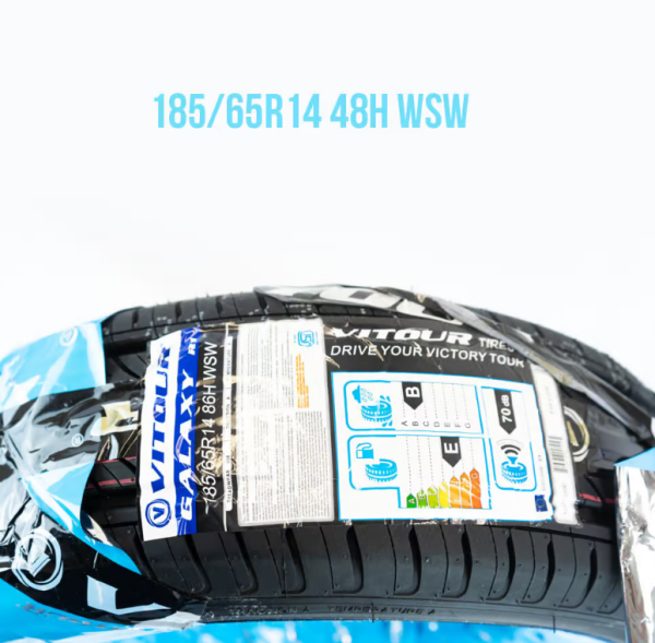 185/65R14 VITOUR GALAXY R1 86H 400AA – Whitewall Tires – Single Tire