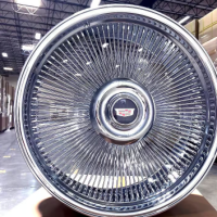 24 inch Wire Wheels Staggered Bolt On 5×127 +0 ET, 78.1 CB Chrome – set of 4 24 inch Wire Wheels Staggered Bolt On 5×127 +0 ET, 78.1 CB Chrome – set of 4